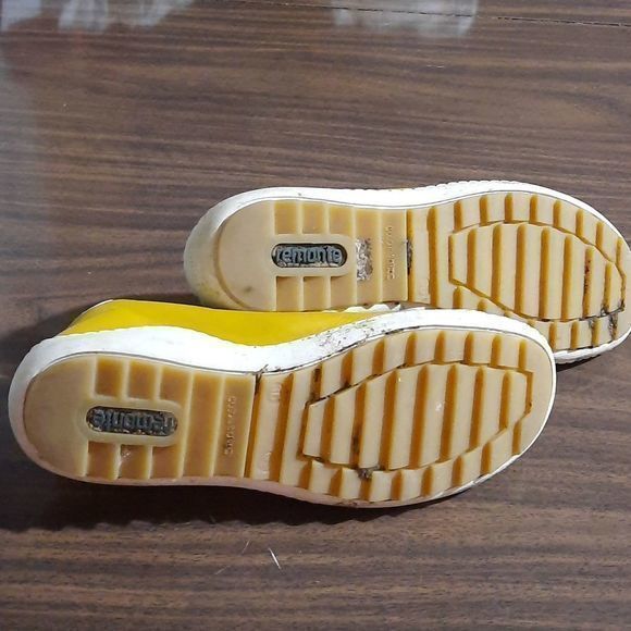 Remonte by Rieker Sneakers size 6 (36) women yellow lace up casual spring summer - Picture 6 of 8